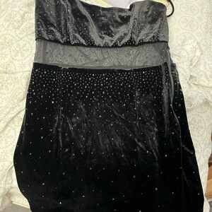 Elegant Black Dress with Sparkling Details